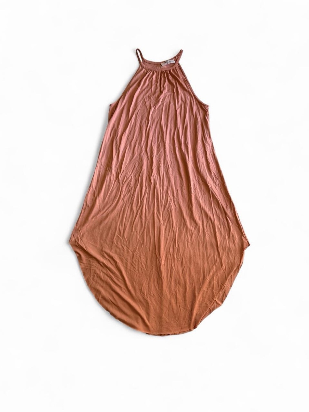 Double Zero Dusty Rose Halter High Low Dress M